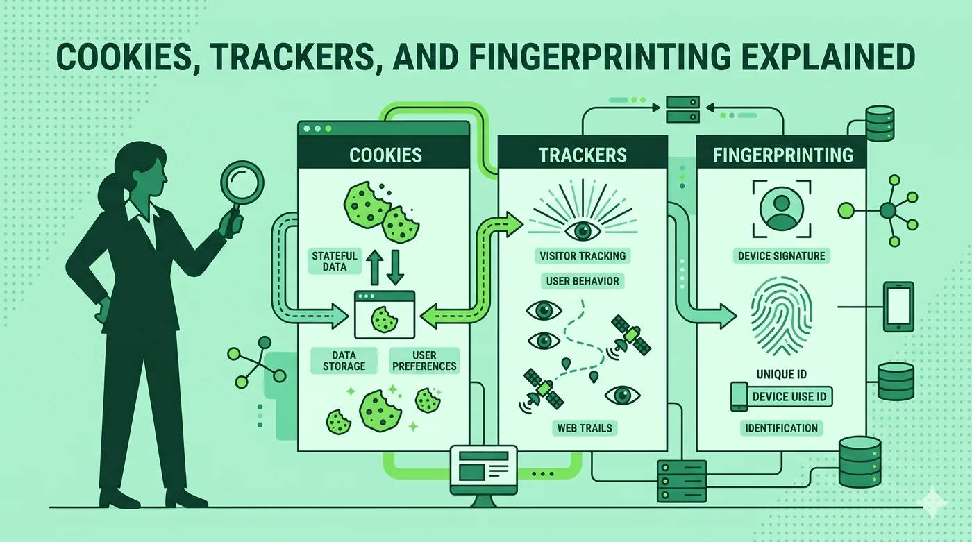 Cookies, Trackers, and Fingerprinting Explained