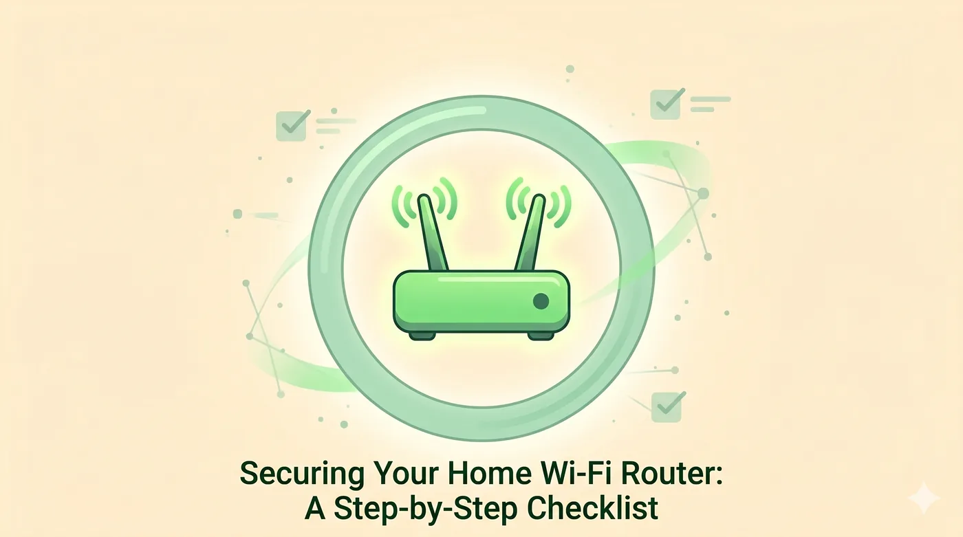 Securing Your Home Wi-Fi Router: A Step-by-Step Checklist