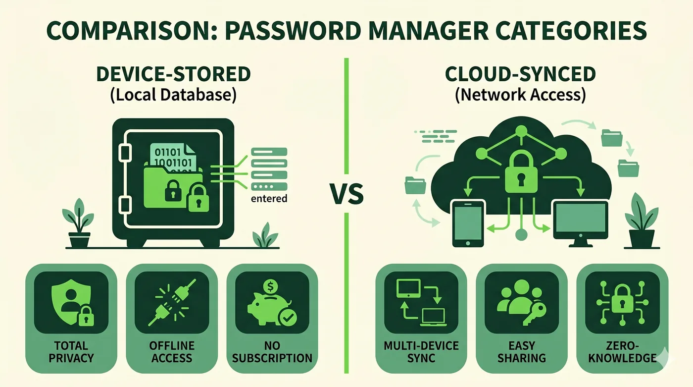 Password Manager Categories