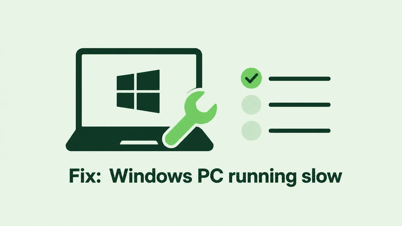 Fix: Windows PC running slow